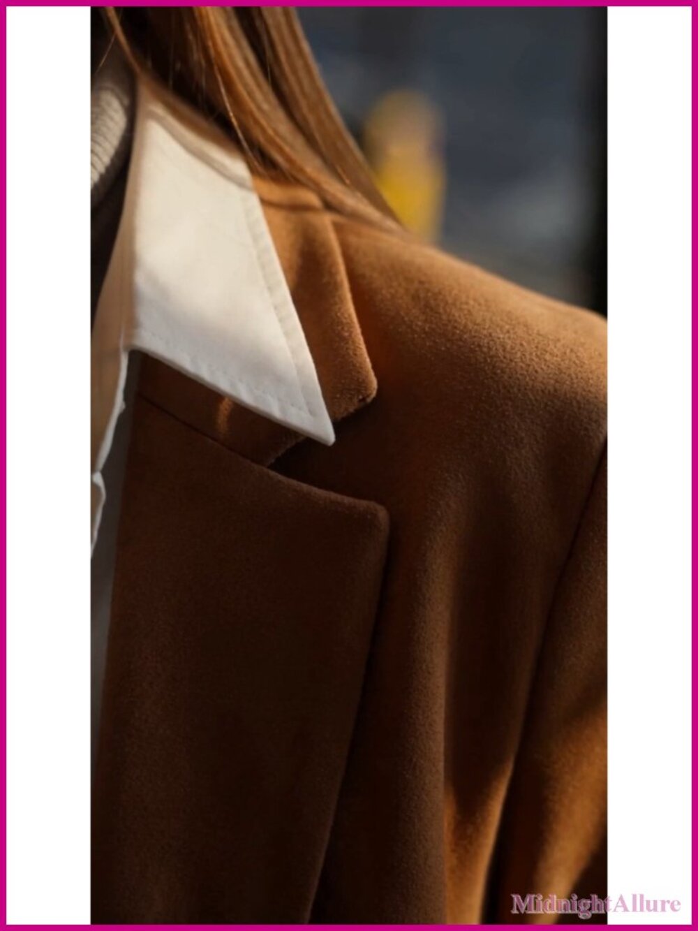 Faux Suede Long Sleeve Blazer Notch Lapel Business Casual Tailored - Picture 6 of 6